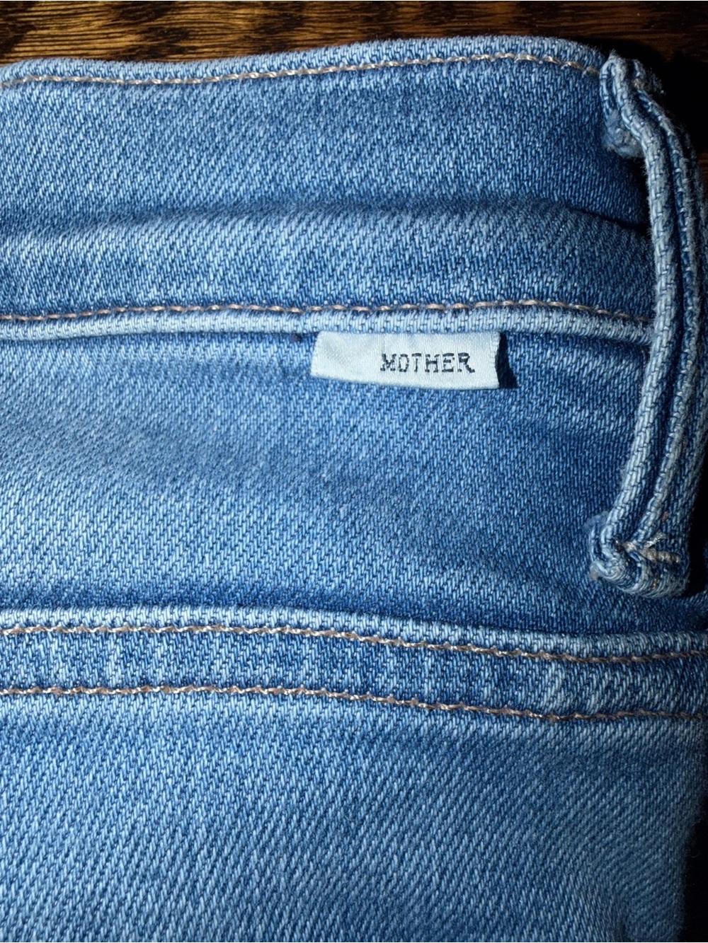 MOTHER weekender mid-rise flare jeans in “ride hard live forever” wash. - Picture 7 of 10